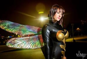 Huntress Hillz as the Wasp / Photo courtesy of Russ Matthews Photography